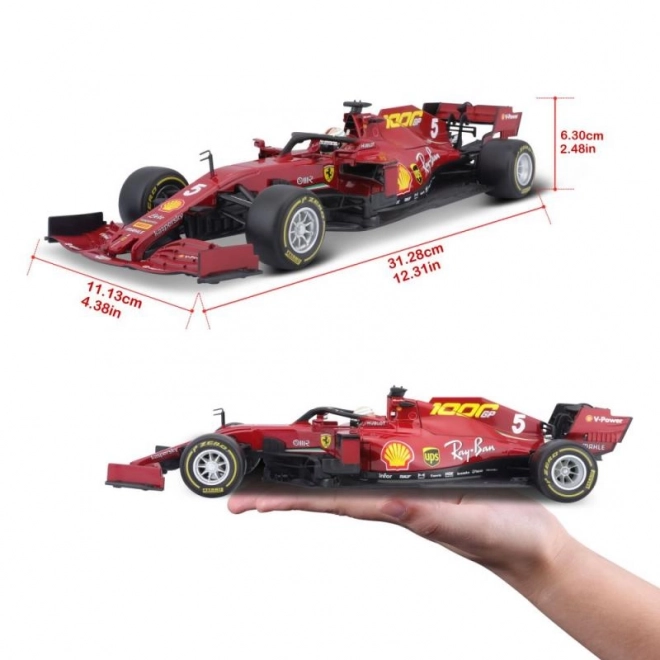 Metal Model Car Ferrari SF1000 F1 2020 Tuscan GP Sebastian Vettel