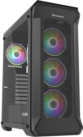 Genesis Irid 505 V2 ARGB midi-tower met gehard glas en USB 3.0