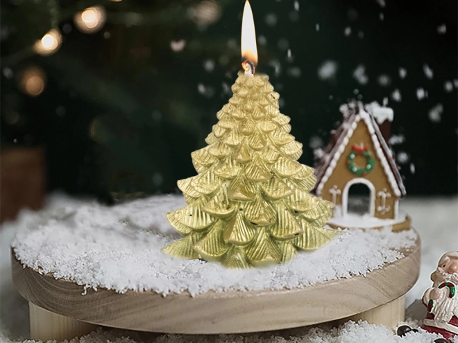 Kerstkaars in de vorm van een boom