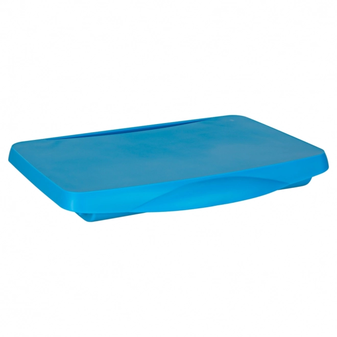 Kinder tafel voor auto met opbergruimte blauw