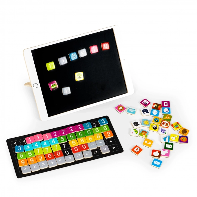 Houten leertablet, magnetisch bord ECOTOYS