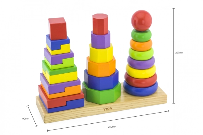 Houten piramidespel
