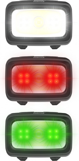 7 modes : blanc, rouge et vert