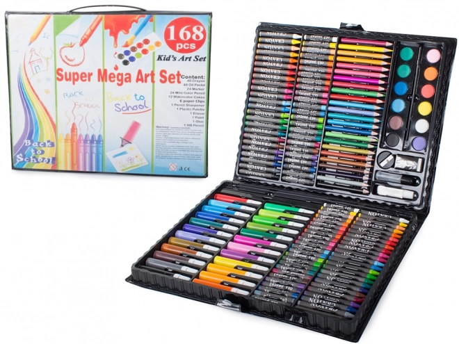 Set voor kunstenaars met schilderskoffer