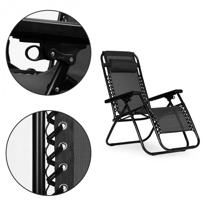 Garden Armchair with Adjustable Backrest