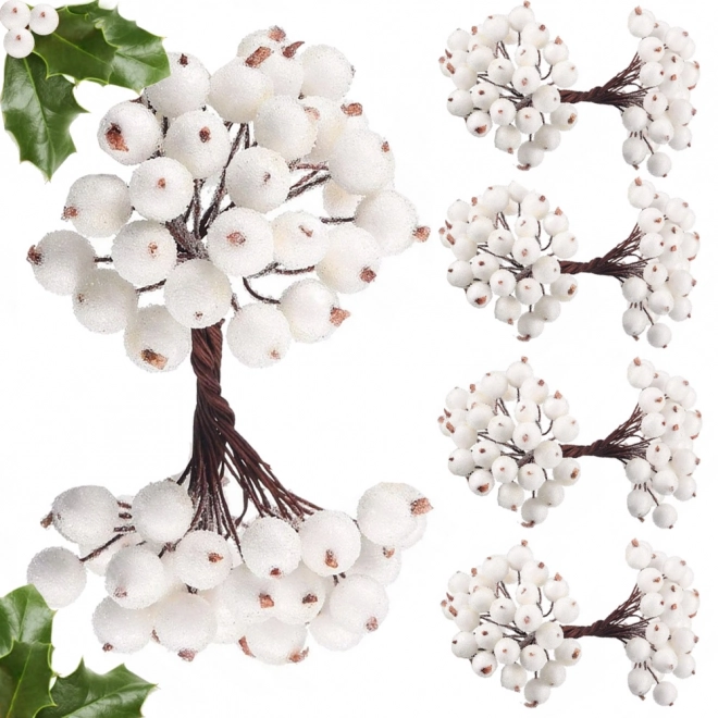 Kerstversieringen Rowan Frosted White 5 st