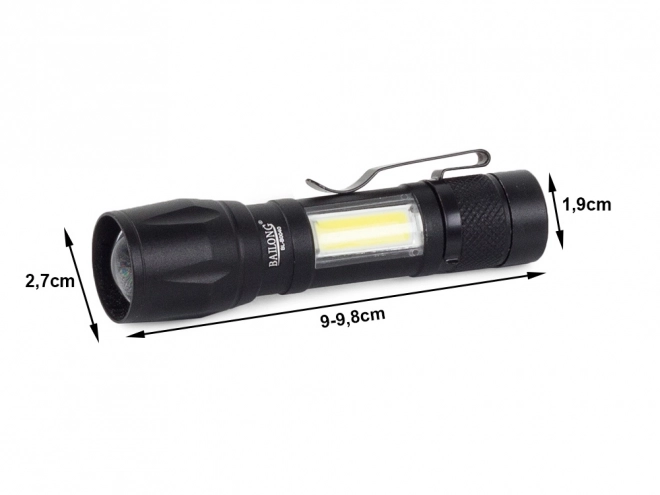Militaire tactische zaklamp met CREE XP-E en COB LED's