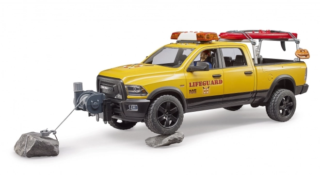 Bruder Dodge RAM kustwacht met reddingswerker en accessoires