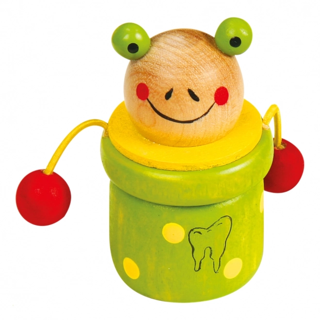 Houten doosjes voor tandjes Dieren 4 stuks