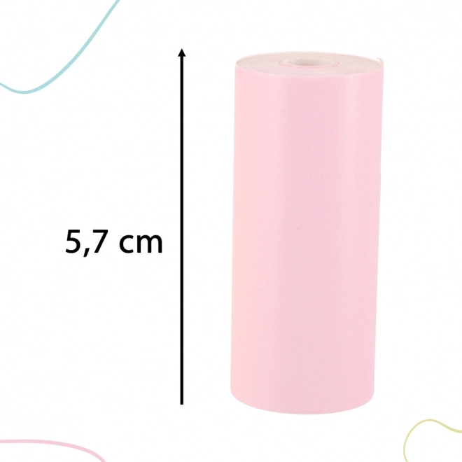 Rol thermopapier voor mini printer 5,7 cm x 3 m 3 stuks gekleurd