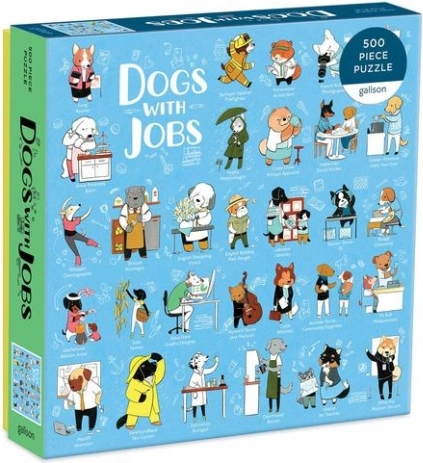 Galison Puzzle Dogs at Work 500 Pieces