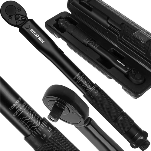 Drehmomentschlüssel 1/4" 2–24 Nm mit Ratsche und BIGSTREN-Zertifizierung