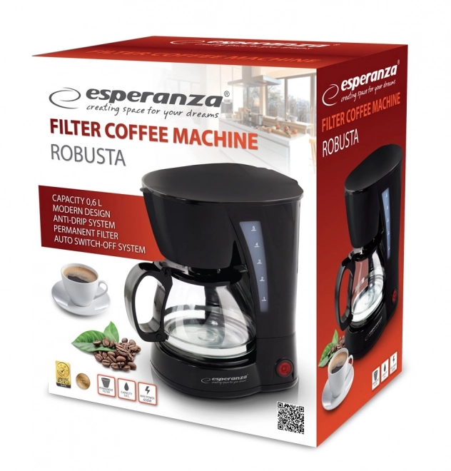 Filterkoffiezetapparaat Esperanza Robusta 0,6L