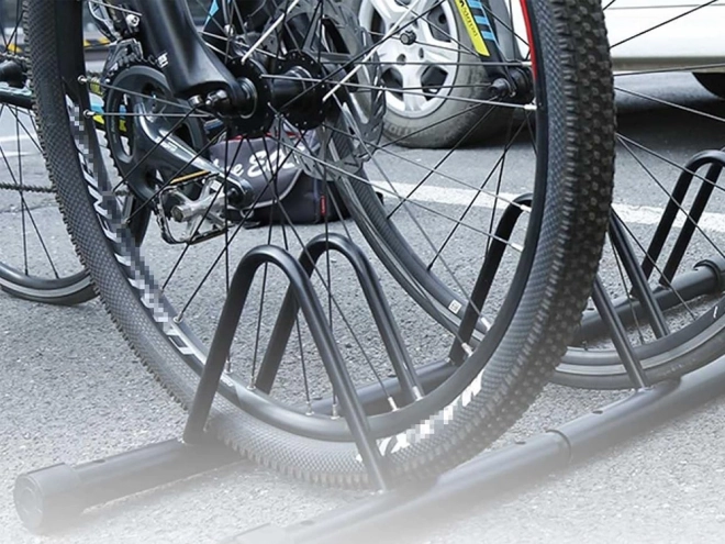 Support pour 3 vélos à rangement