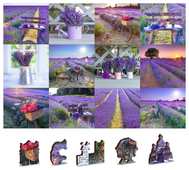 Houten puzzel Lavendel Frankrijk 2-in-1