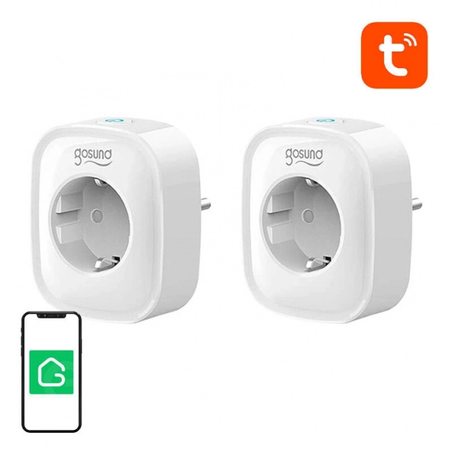 Slimme WiFi-stekker Gosund SP1 (2 stuks), 16A, Tuya