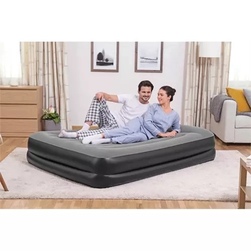Double Mattress with Built-in Pump and Pillow Bestway