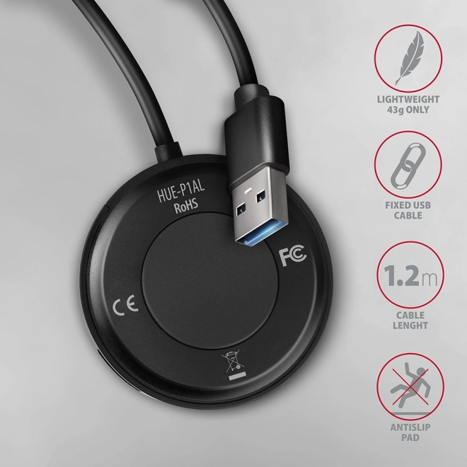 USB hub 4 poorten USB 3.2 Gen 1 rond