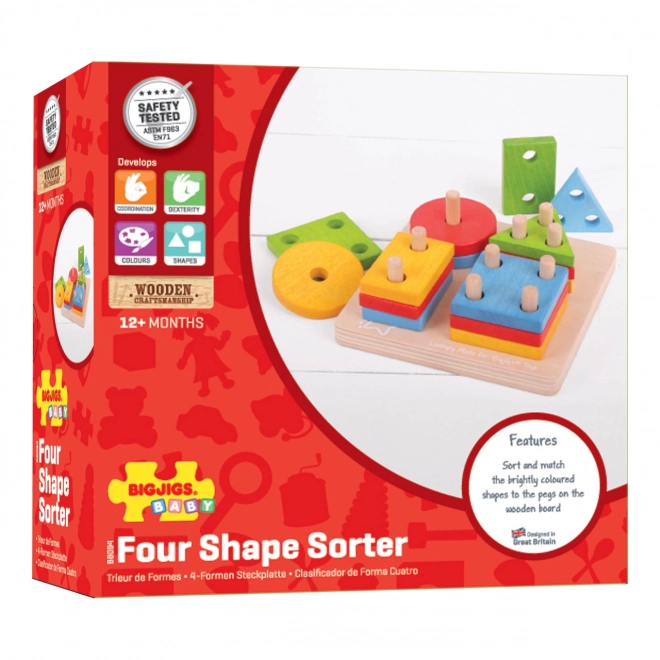 Assemblage de formes colorées Bigjigs Baby