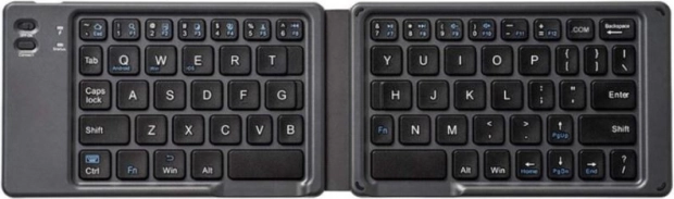 Clavier Bluetooth 3.0 sans fil pliable avec batterie rechargeable