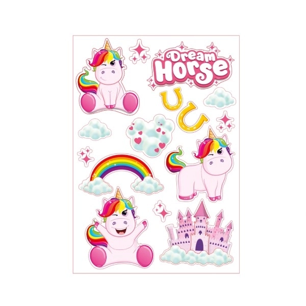 Unicorn Wall Stickers XXL 3D
