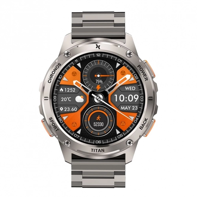 Slimme horloge Titan Chronos zilverkleurig