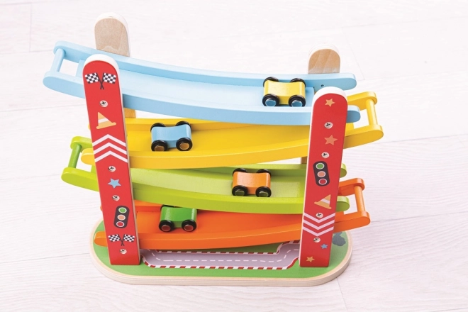 Wooden Racing Track for Cars from Bigjigs Toys