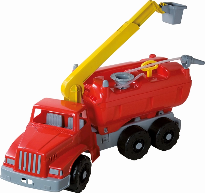 Androni Giant Trucks brandweerwagen met platform en functionele sproeier - lengte 74 cm