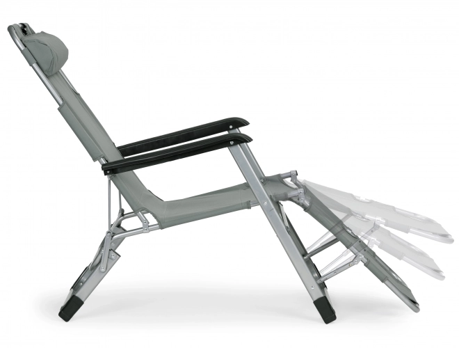 Foldable Garden Beach Chair with Headrest