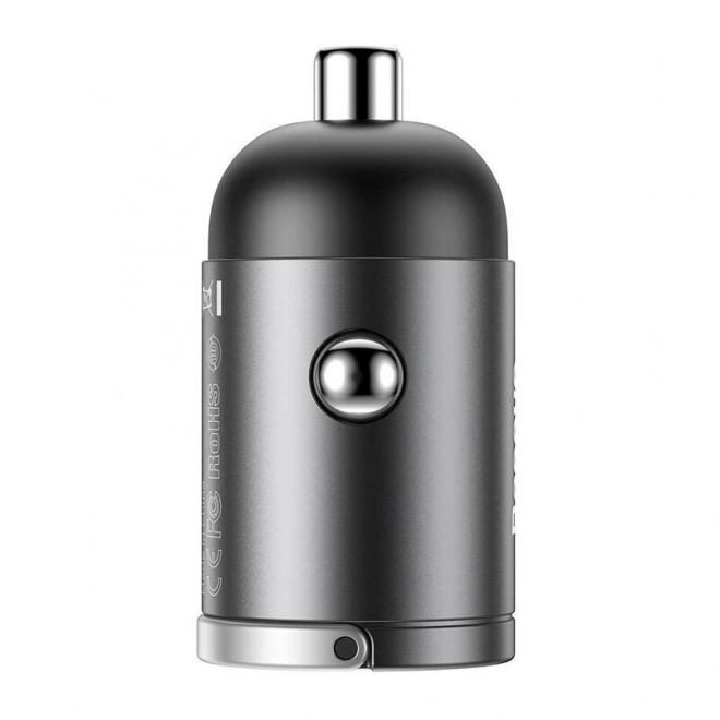 Autolader Baseus Tiny Star USB-C, QC 4.0+, PD, 30W