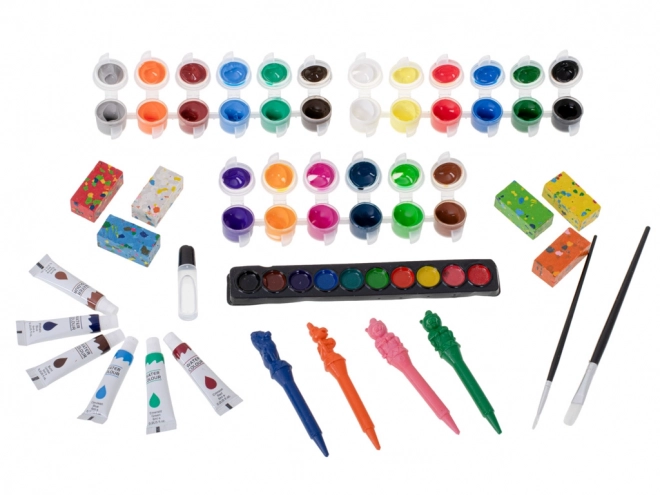Plastic schilderset in koffer 123 stuks