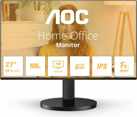 AOC 27" IPS-monitor 100 Hz met HDMI en luidsprekers