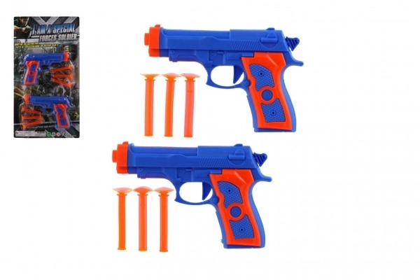 Deux pistolets avec munitions à ventouse - 15 cm