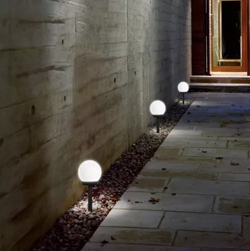 Solar Gartenlampen Set - Kugel