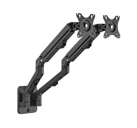 Muurbeugel voor twee monitoren, 17-27 inch, draagvermogen 7 kg