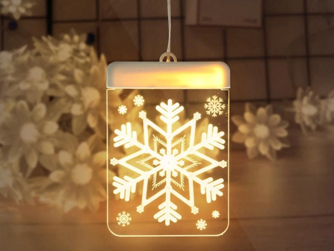 Weihnachtliche LED-Verglasungsleuchte für Fenster