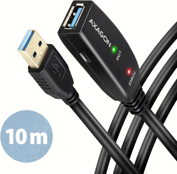 Axagon Active USB Extender Repeater Cable 10m