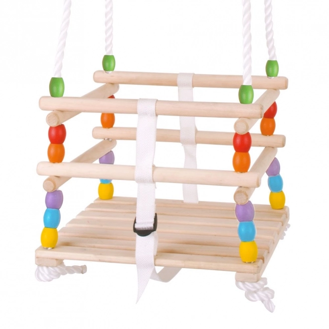 Bigjigs Toys Balançoire en bois avec perles