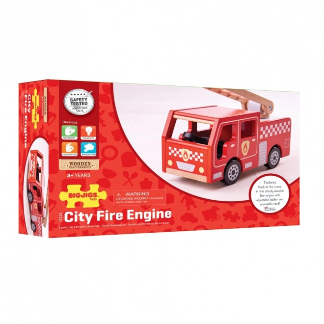Bigjigs Toys Houten Brandweerauto