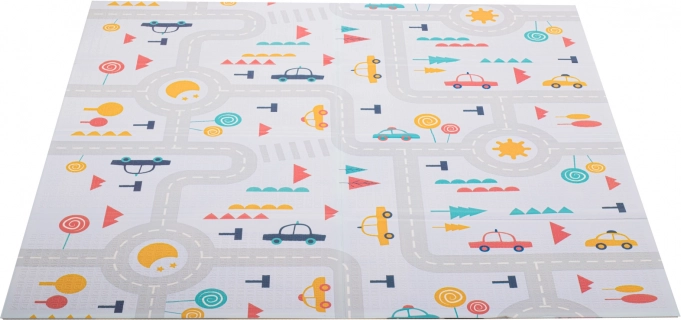 Reversible Foldable Foam Play Mat Forest and Street 177x158 cm