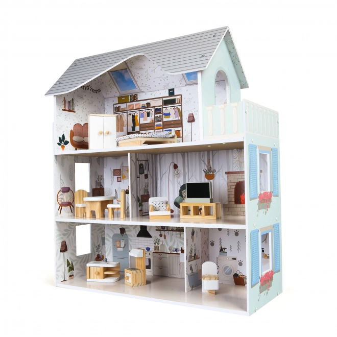 Poppenhuis met meubels Residence Emma ECOTOYS