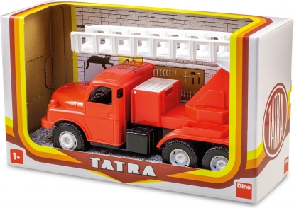 tatra 148 brandweer 30 cm – kunststof brandweerauto met uitschuifbare ladder