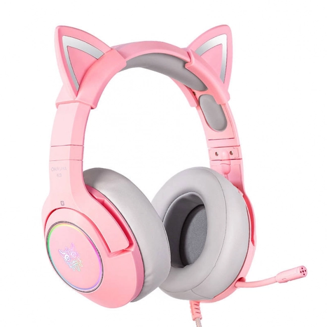 Gaming koptelefoon ONIKUMA K9 roze