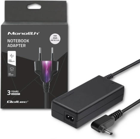 Netzteiladapter für ASUS 65 W, 19 V, 3,42 A, Stecker 4,0 × 1,35 mm + Netzkabel
