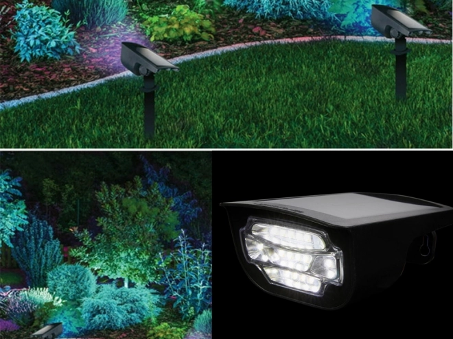 Solar-Gartenlampe LED Farbenspiel Wasserdicht