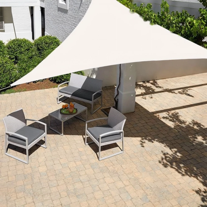 Wasserdichtes Sonnensegel Dreieck 4x4x4m Beige
