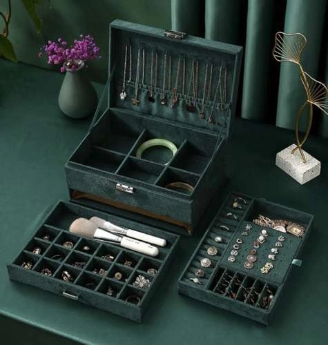 Elegant Green Jewelry Box
