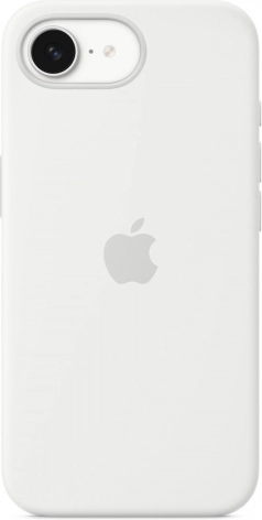 Siliconen hoesje voor iPhone 16e – wit