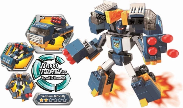 Qman Blast Ranger gardien explosif kit de construction 2-en-1