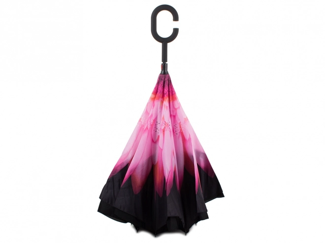 Parapluie inversé pliant avec structure robuste et fils résistants